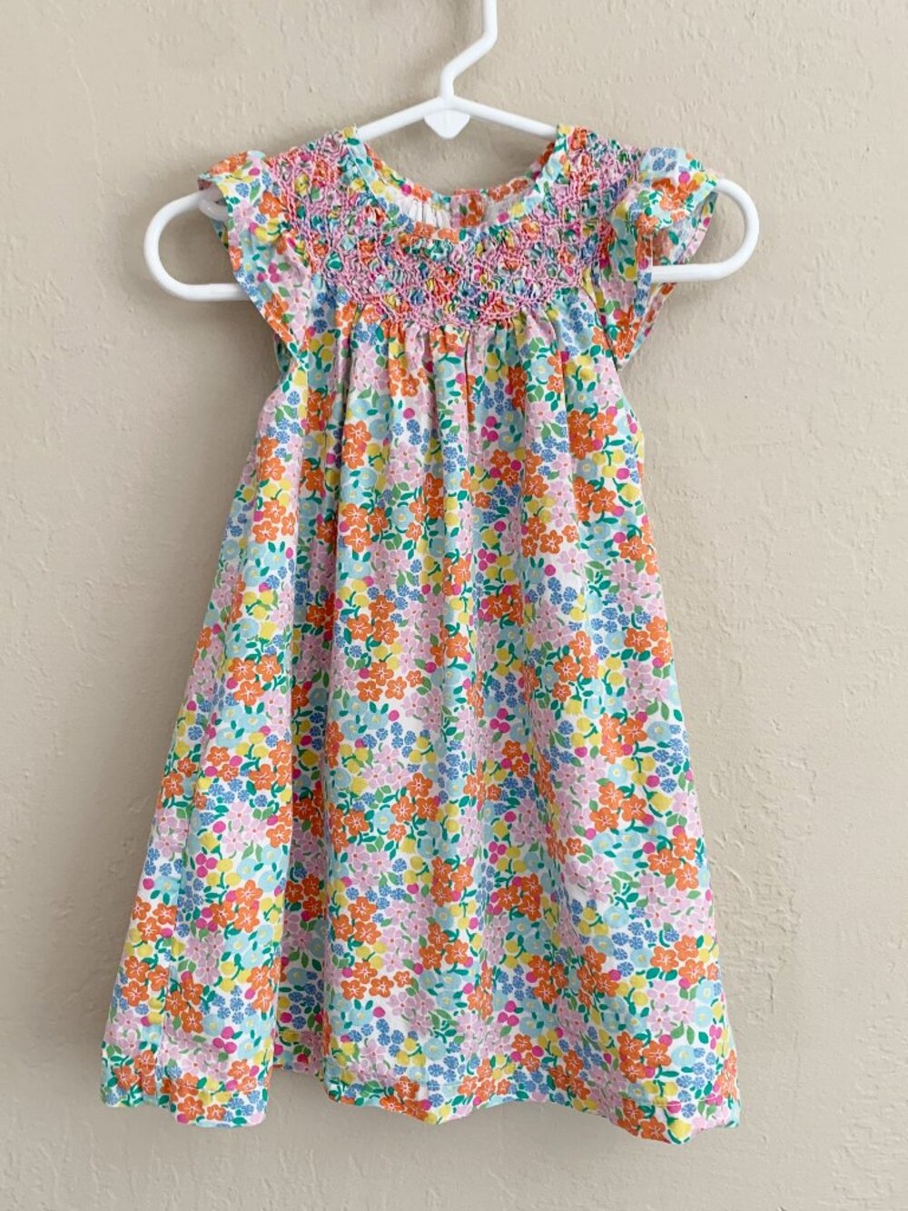 Baby Boden Smocked Floral Dress • 18-24 Months